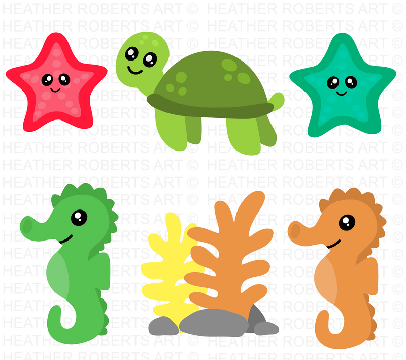 Sea Creatures SVG Bundle