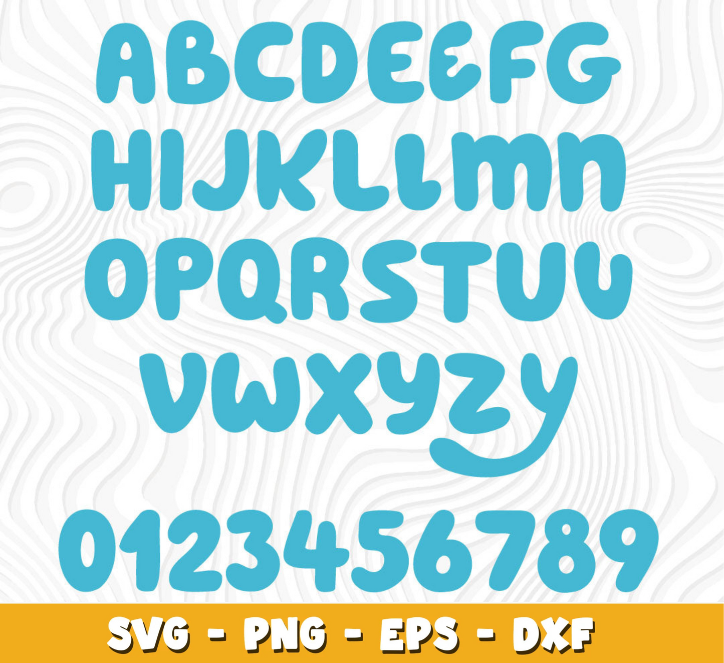 Bluey SVG Bundle, Bluey Birthday SVG, Bluey Alphabet SVG, Bluey and Family Clipart PNG Vector Files