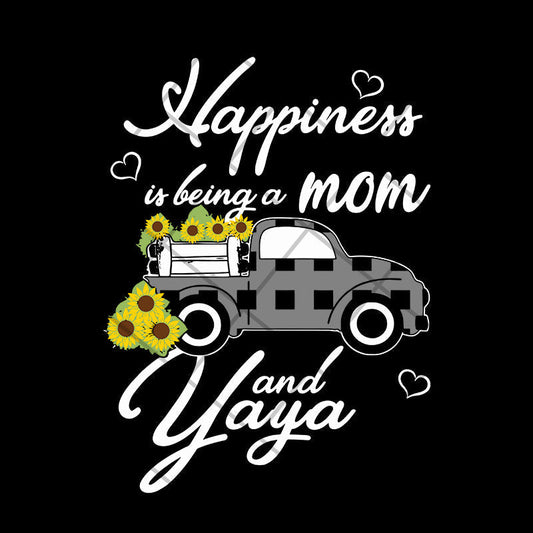 Happiess is being a mom svg, Mother's day svg, eps, png, dxf digital file MTD03042116