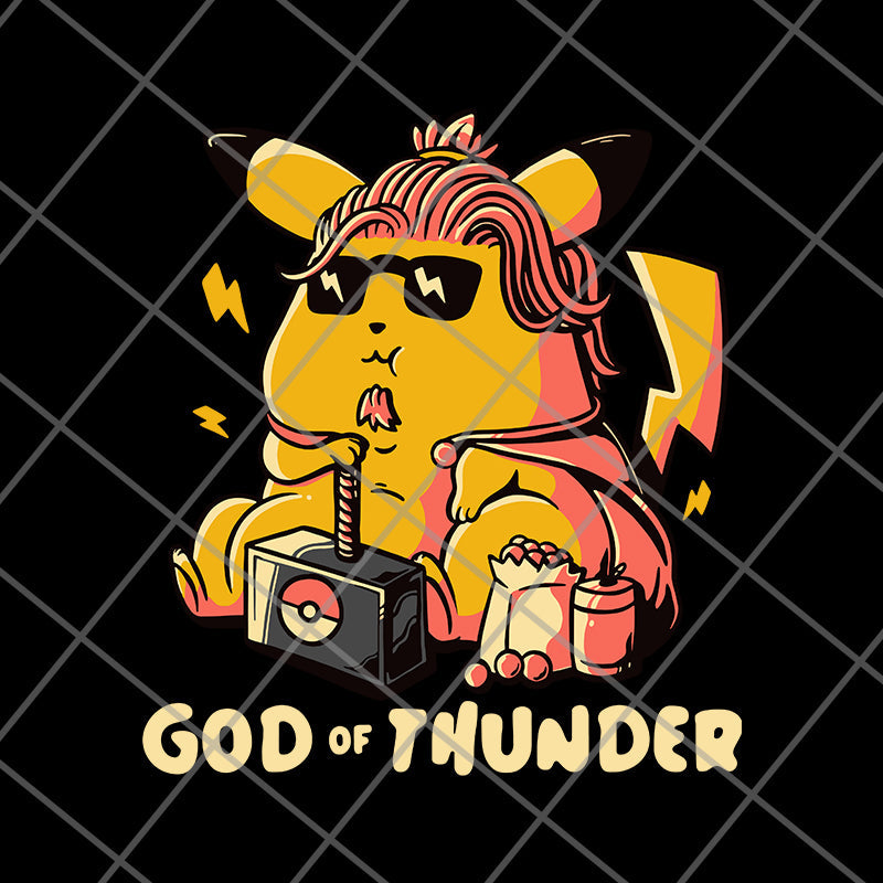 Pikachu God Of Thunder svg, png, dxf, eps digital file FN12062101