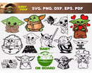 Baby Yoda Svg Bundle, Baby Yoda Svg, Baby Yoda Png, Baby Yoda Clipart, Baby Yoda Svg Cut files