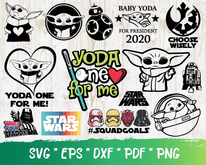 Star Wars Clipart Bundle, PNG & SVG Cut Files for Cricut & Silhouette