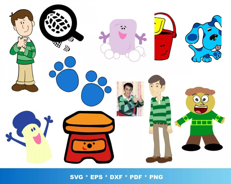 Blues Clues SVG, Blues Clues Clipart, Blues Clues PNG Images, Blues Clues SVG For Cricut