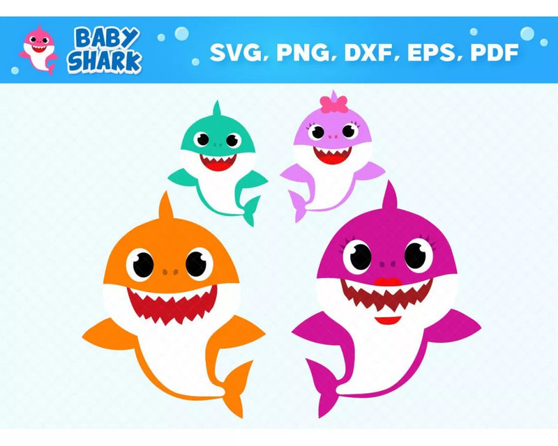 Baby Shark Svg, Baby Shark Alphabet Svg, Baby Shark Font Png, Baby Shark Clipart