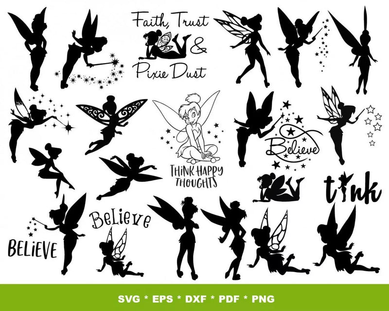 Tinkerbell SVG, Tinkerbell SVG For Cricut, Tinkerbell PNG Transparent, Tinkerbell Clipart