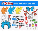 Dr Seuss SVG, Dr Seuss SVG Cricut, Dr Seuss Hat PNG, Dr Seuss SVG  Cut Files, Dr Seuss Clipart Bundle