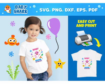 Baby Shark SVG Bundle +500 Files, Family Baby Shark Alphabet SVG, Cartoon Family Shark PNG Files, For Cricut and Silhouette
