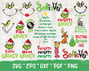 Grinch Christmas Svg, The Grinch Face Svg, Grinch Christmas Png, Merry Grinchmas SVG Cricut, Silhouette Vector Cut Files