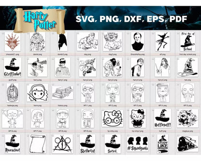 Harry Potter SVG Bundle 100+ Files For Cricut & Silhouette