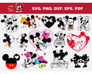 Mickey And Minnie Mouse SVG, Mickey Mouse Cricut Files, Minnie SVG Files For Cricut, Mickey PNG Transparent