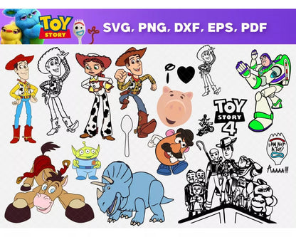 Toy Story SVG Bundle, Toy Story Birthday SVG, Buzz Lightyear SVG For Cricut, Toy Story PNG Transparent, Toy Story Clipart