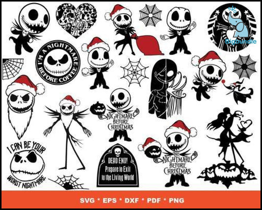 400+ Nightmare Before Christmas SVG Mega Bundle 3.0