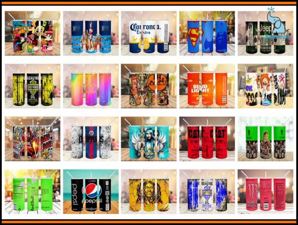 4000+ Huge Tumbler Bundle, Sublimation Tumbler bundle, 20oz skinny Tumbler Bundle