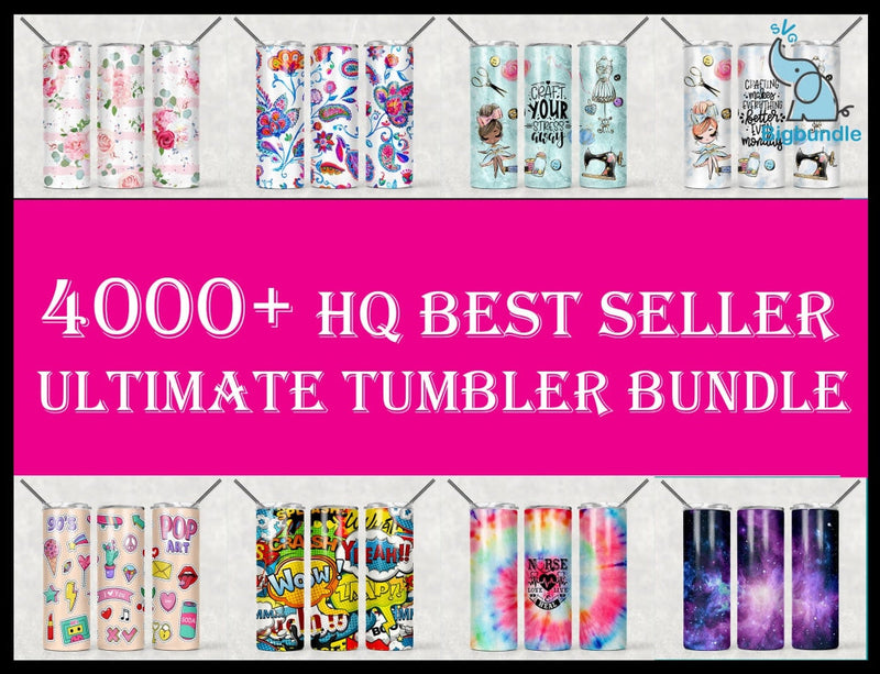 4000+ Huge Tumbler Bundle, Sublimation Tumbler bundle, 20oz skinny Tumbler Bundle