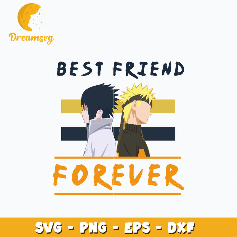 Best friends forever Svg, Anime Svg, Naruto anime Svg