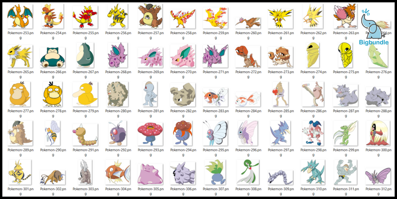 415+ pokemon svg bundle, pokemon svg, Pikachu svg, Pikachu clipart svg, Pikachu bundle svg, pokemon vector, Pokemon cut file