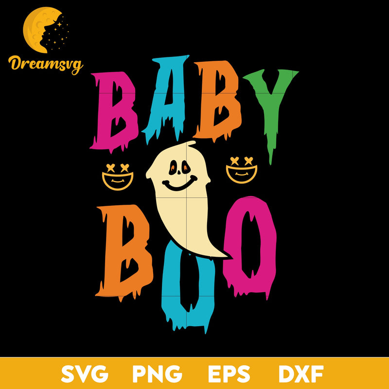 Baby boo halloween svg, Halloween svg, png, dxf, eps digital file.