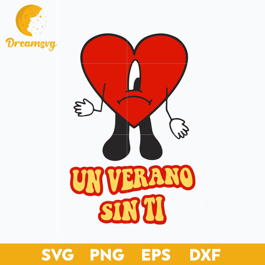 Bad Bunny svg, Un Verano Sin Ti Svg, layered svg, cricut svg, files for cricut, png, dxf, eps digital file.