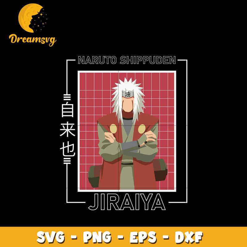 Jiraiya Svg, Anime Svg, Naruto anime Svg