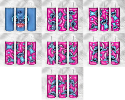 43+ stitch Inflated for 20oz Skinny Tumbler - Instant download
