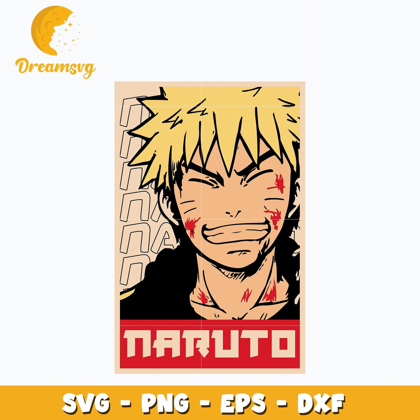 Naruto smile Svg, Anime Svg, Naruto anime Svg