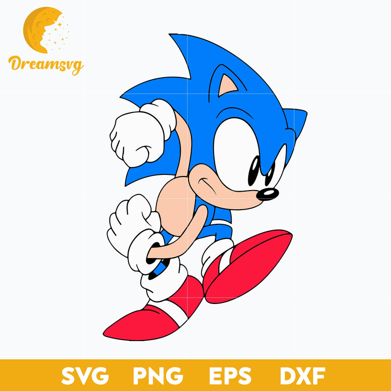 The Hedgehog Svg, Sonic Svg, Sonic Head Svg, Face Svg, Characters SVG, Cut files for Cricut, Cartoon svg, png, dxf, eps file.