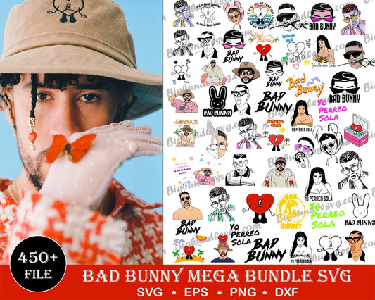 450+ Bad Bunny SVG,Bundle bad bunny svg, digital download
