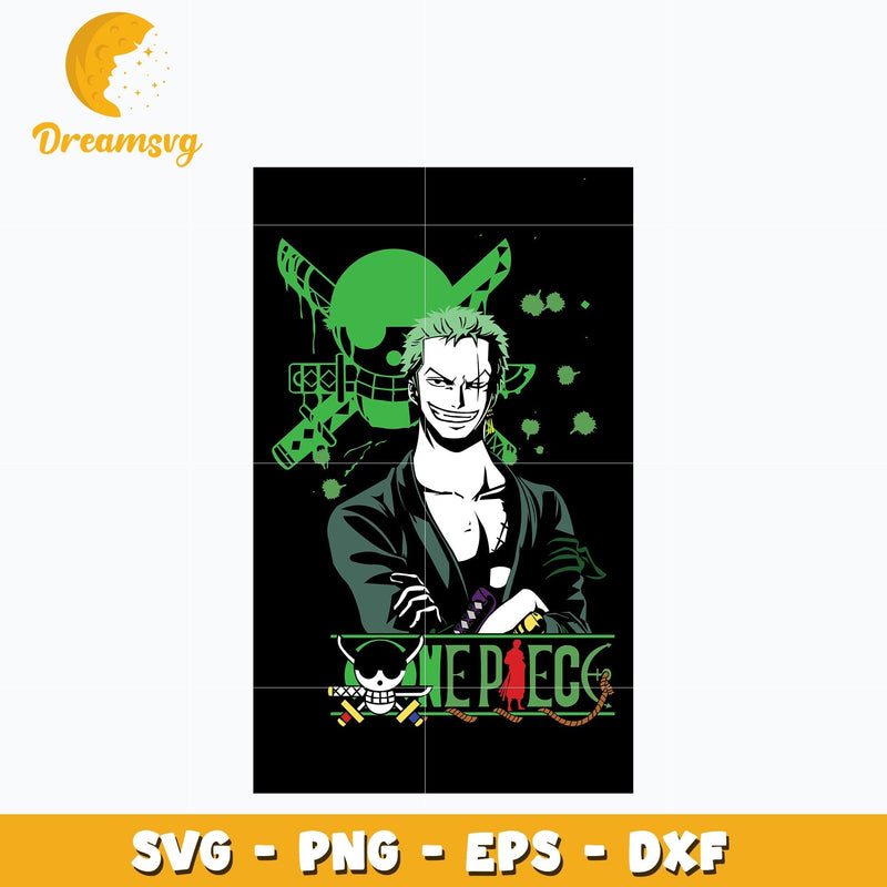 Zoro smile Svg, Anime Svg, One piece Svg