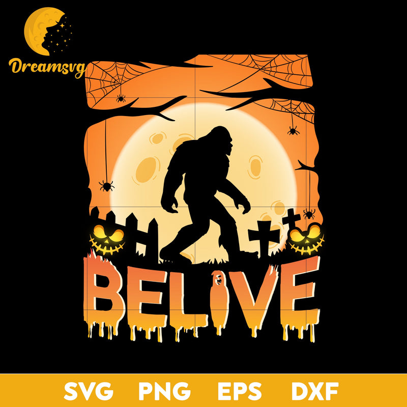 Belive hallowen svg, Halloween svg, png, dxf, eps digital file.