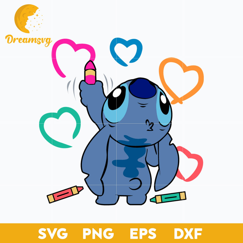 Stitch SVG, Stitch Cartoon SVG, Cartoon SVG, PNG, DXF, EPS Digital File ST002468