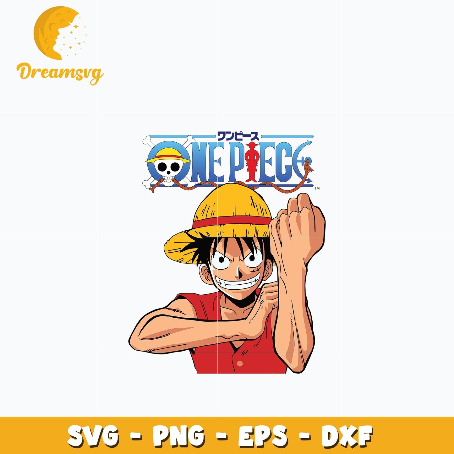 Luffy Svg, Anime Svg, One piece Svg