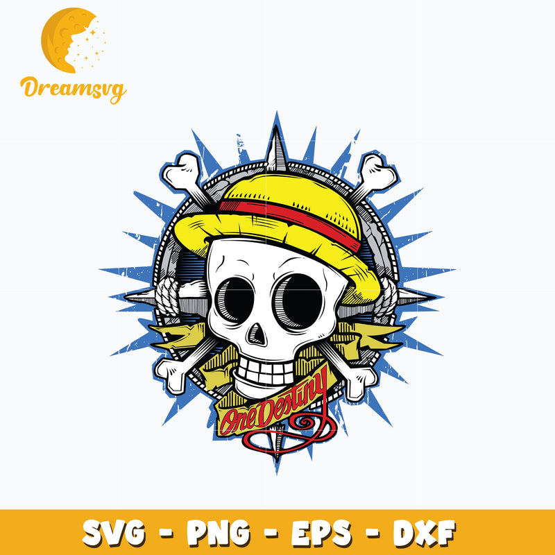 One piece skull Svg, Anime Svg, One piece Svg