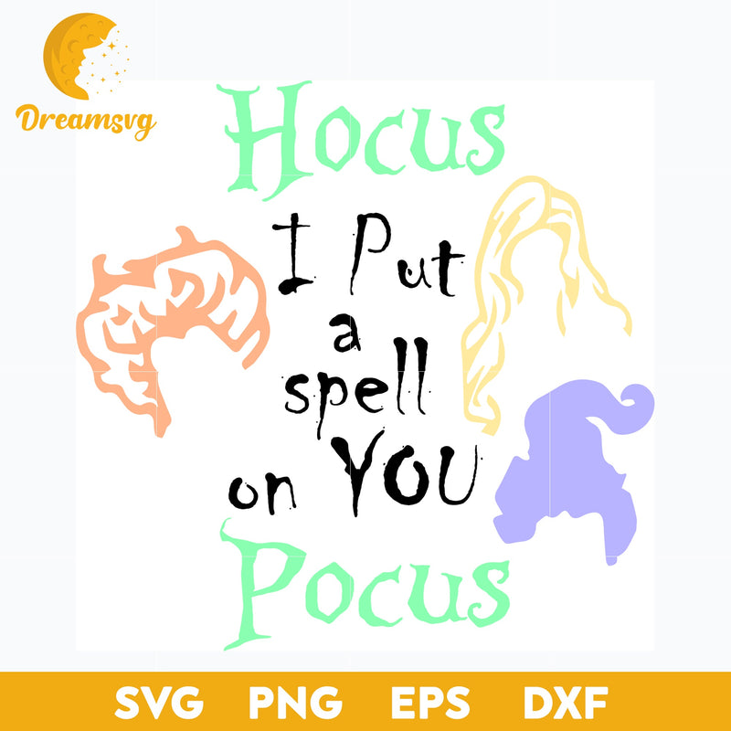 Hocus Pocus SVG, Halloween svg, png, dxf, eps digital file.