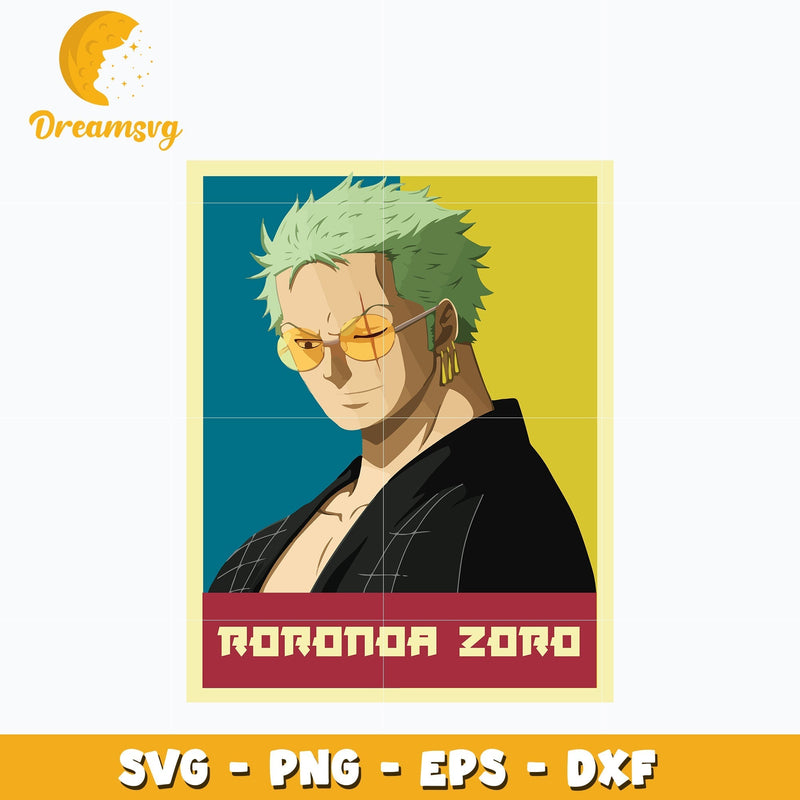 Zoro version Svg, Anime Svg One piece Svg