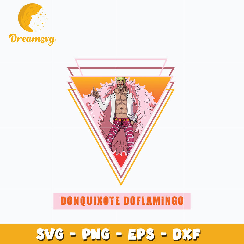 Donquixote Doflamingo design Svg, Anime Svg, One piece Svg