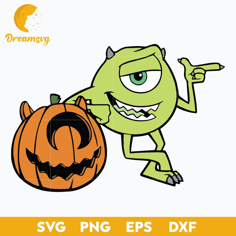 Mike Wazowski Halloween Svg, Mike Wazowski Svg, Halloween Svg, png, dxf, eps digital file.