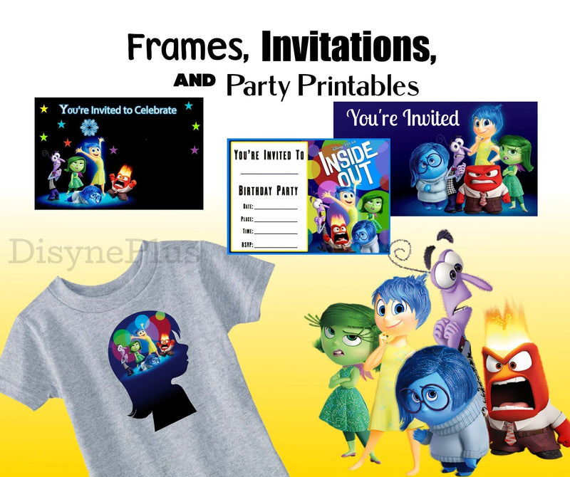 Inside Out 2 characters design png bundle, disney cartoon png, instant download