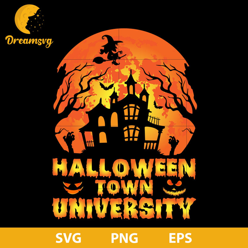 Halloween town University svg, Halloween svg, png, dxf, eps digital file.