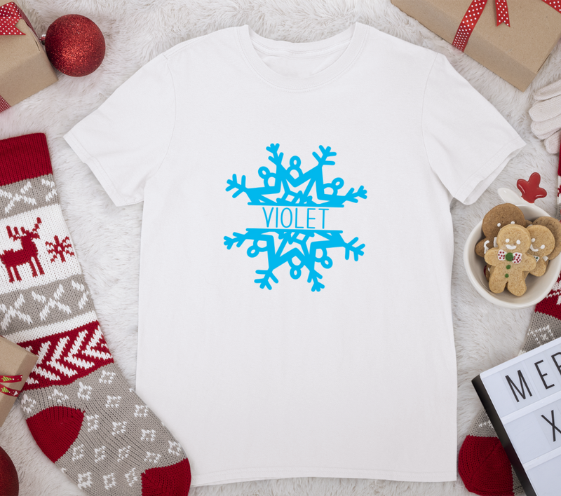 Snowflakes Monogram SVG Bundle