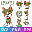 Paw Patrol SVG Bundle, Paw Patrol Clipart Paw Patrol Alphabet, Silhouette Svg Cut Files, Png Digital Bundle