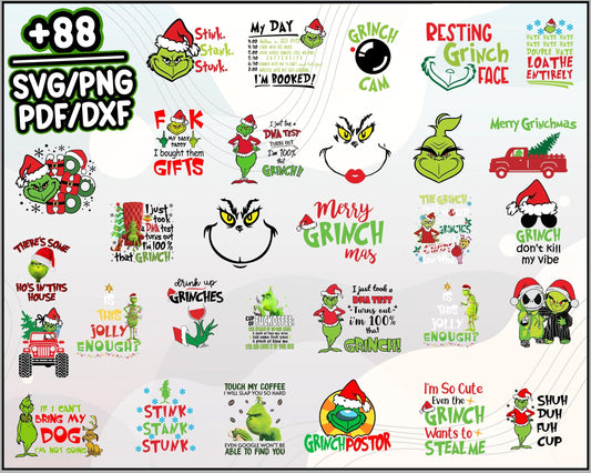 88+ Grinch Merry Christmas SVG, Christmas SVG, PNG DXF EPS File.