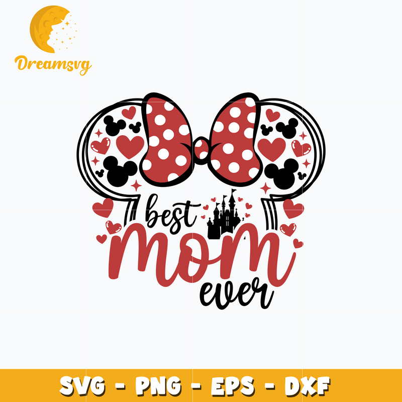 Minnie head best mom ever svg