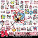 Dr. Seuss Love Bundle SVG PNG EPS 54+ Dr. Seuss Day SVG Instant Download
