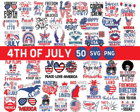 4th Of July SVG Bundle, 4th Of July Svg, America Flag Svg, Kids 4th Of July Svg, Patriotic Day Svg, Independence Day Svg