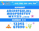 Baby Shark SVG Bundle Baby Shark Birthday Clipart Baby Shark Font Alphabet Svg Cut Files Png Digital Bundle
