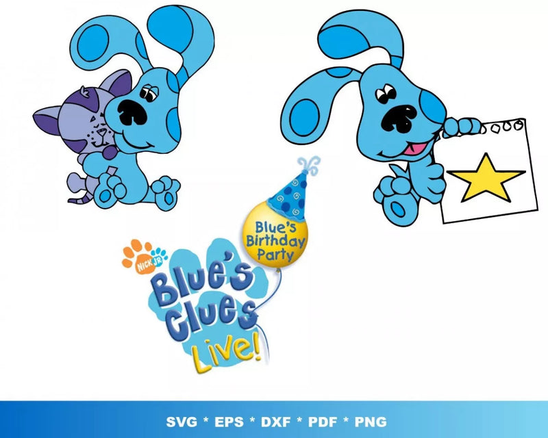 Blues Clues SVG, Blues Clues Clipart, Blues Clues PNG Images, Blues Clues SVG For Cricut