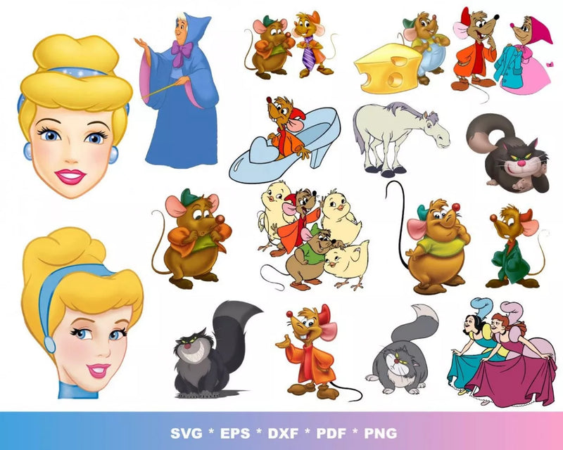 Cinderella SVG Bundle 100+ Files For Cricut & Silhouette