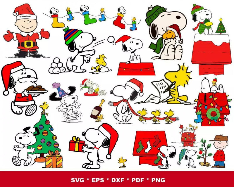 Disney Christmas Clipart Bundle, PNG & SVG Files for Cricut / Silhouette