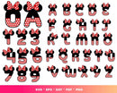 Minnie Mouse SVG, Minnie Princess SVG, Minnie Mouse PNG Transparent, Minnie Mouse Cricut, Minnie Birthday
