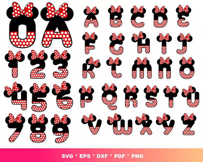 Princess Minnie Mouse SVG, Minnie Princess SVG, Minnie Clipart Set, Minnie Mouse Birthday Silhouette Vector Cut Files